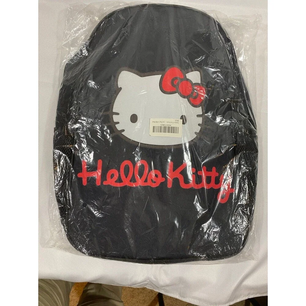 Brand New Hello Kitty Backpack Size Large/laptop bag in black.